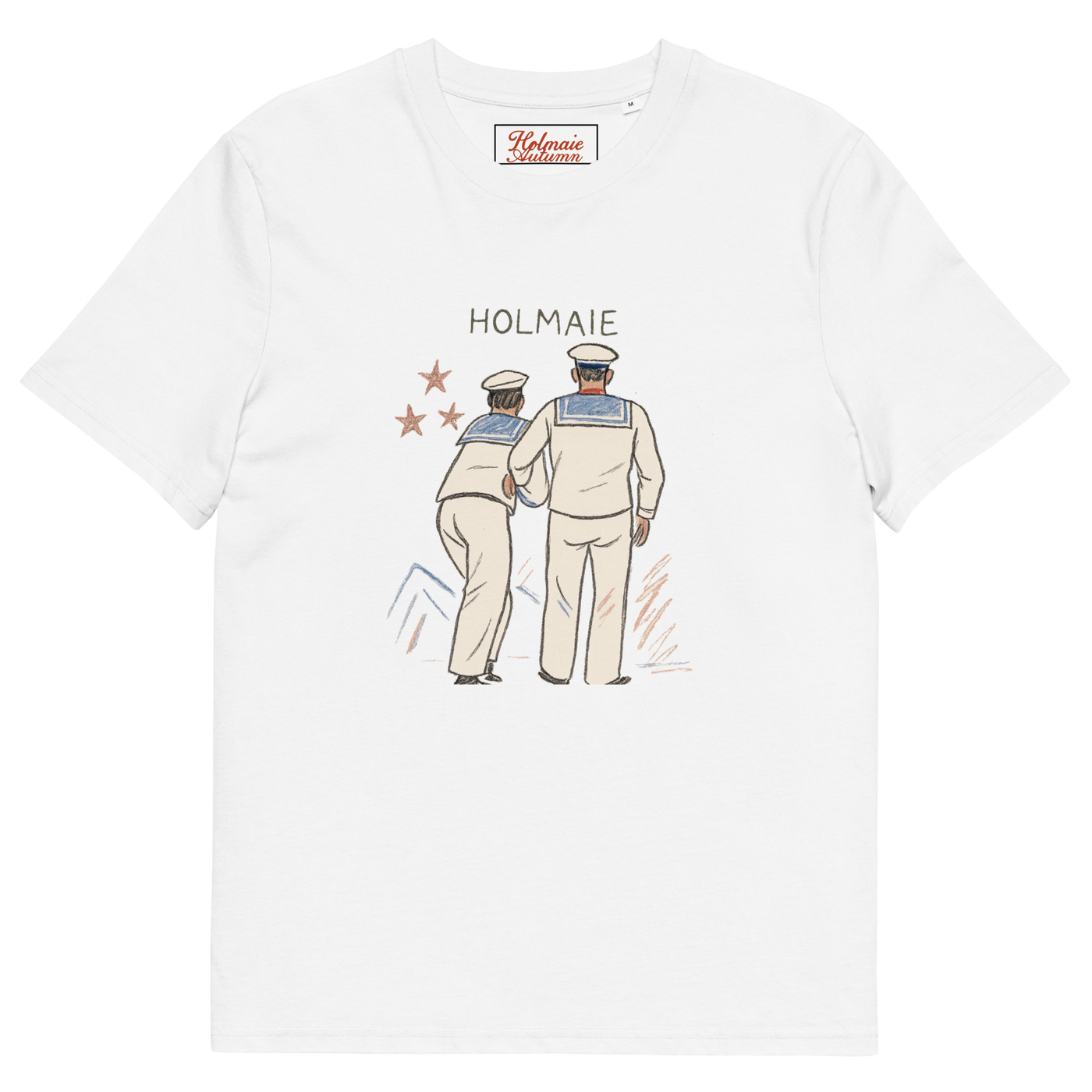 Sailors view cotton t-shirt